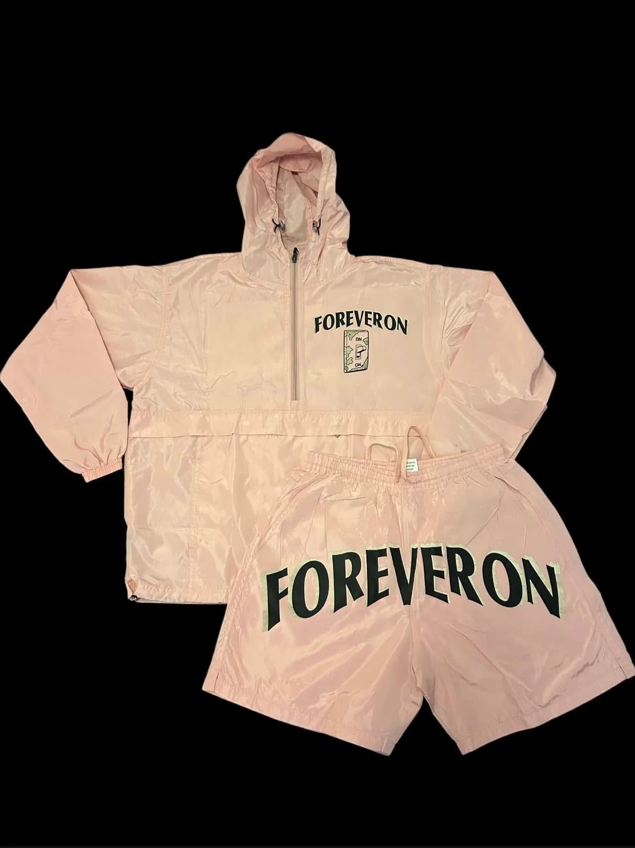 FOREVERON Tan Zip-Up Hoodie & Sweatpants Set